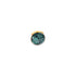 Bague artisanale cabochon verre bombé 25mm papier indien bleu envoûtant
indigo azur laiton doré anneau réglable fait main France
